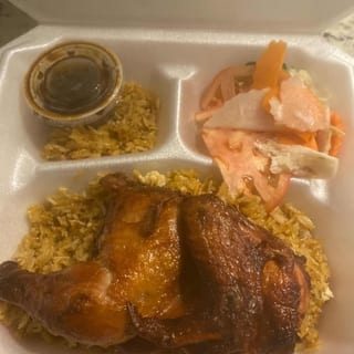 66. Roasted Chicken Over Fried Rice / Cơm Chiến Gà Rớti