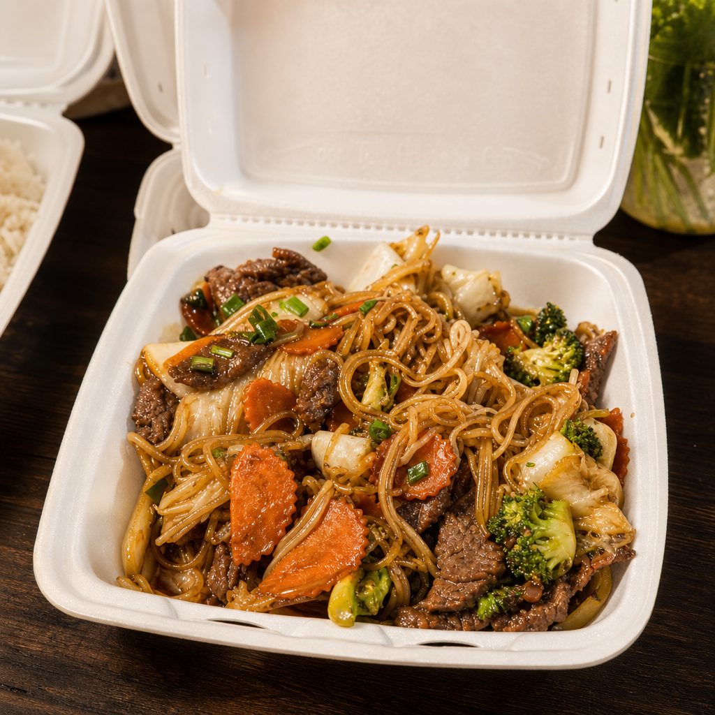 74. Beef Stir-Fry / Hu Tieu Hoặc Mi Xào B.