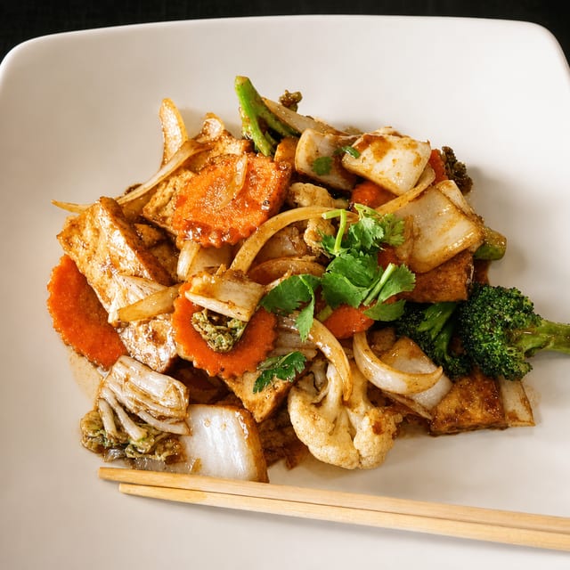 20. Tofu & Vegetable / Đâu Hi Xao Kao.
